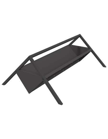 Abbeveratoio per bestiame Nero 111 x 76 x 38 cm
