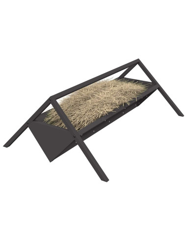 Abbeveratoio per bestiame Nero 111 x 76 x 38 cm
