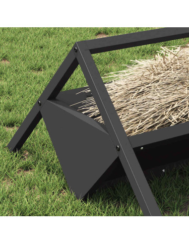 Abbeveratoio per bestiame Nero 111 x 76 x 38 cm