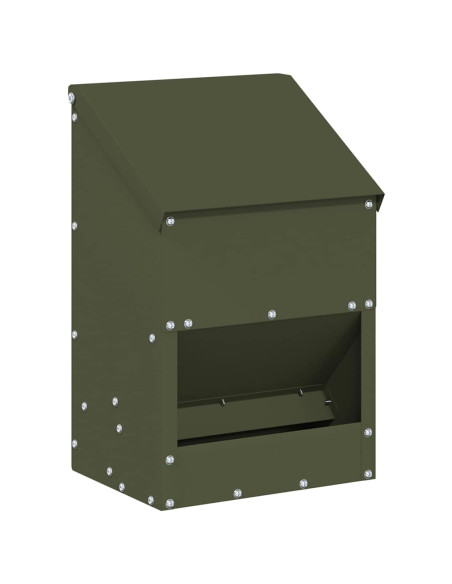 Feeder per pollo Verde oliva 21 x 16 x 33 cm