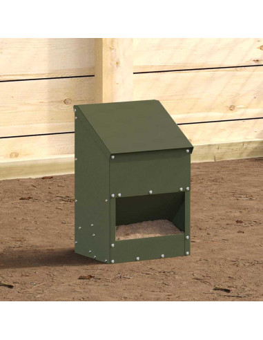 Feeder per pollo Verde oliva 21 x 16 x 33 cm