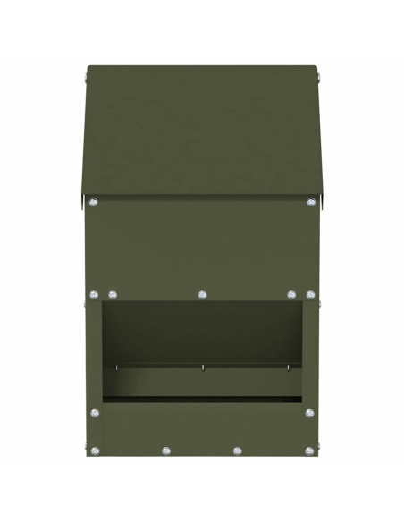 Feeder per pollo Verde oliva 21 x 16 x 33 cm