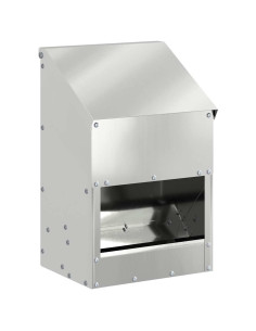 Feeder per pollo Argento 21 x 16 x 33 cm Acciaio zincato 2