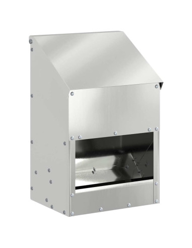 Feeder per pollo Argento 21 x 16 x 33 cm Acciaio zincato