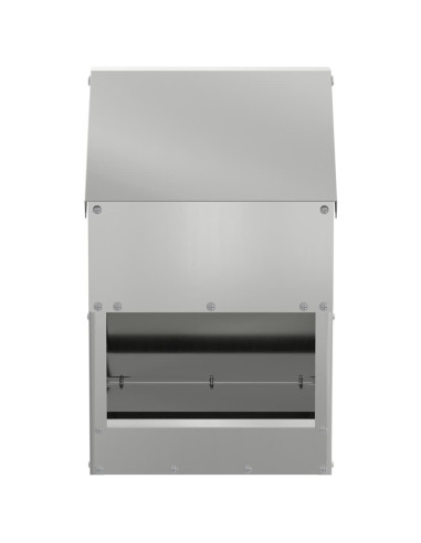 Feeder per pollo Argento 21 x 16 x 33 cm Acciaio zincato