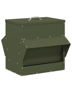 Feeder per pollo Verde oliva 40,5 x 45 x 41 cm 2