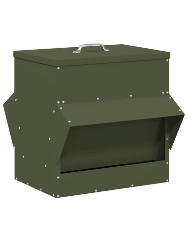 Feeder per pollo Verde oliva 40,5 x 45 x 41 cm
