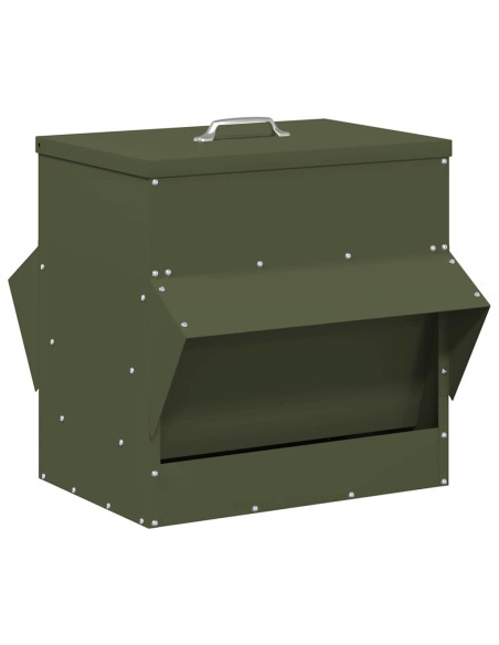 Feeder per pollo Verde oliva 40,5 x 45 x 41 cm