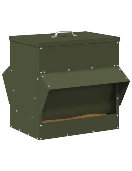 Feeder per pollo Verde oliva 40,5 x 45 x 41 cm