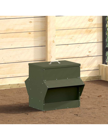 Feeder per pollo Verde oliva 40,5 x 45 x 41 cm