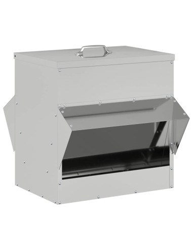 Feeder per pollo Argento 40,5 x 45 x 41 cm Acciaio zincato