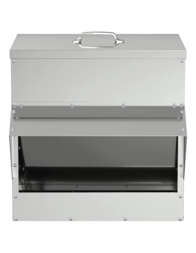 Feeder per pollo Argento 40,5 x 45 x 41 cm Acciaio zincato