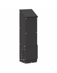 Feeder per pollo Nero 13 x 12 x 51 cm Acciaio laminato a freddo 2