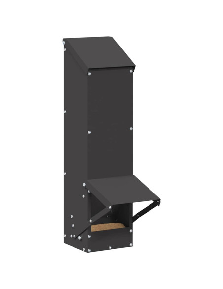 Feeder per pollo Nero 13 x 12 x 51 cm Acciaio laminato a freddo