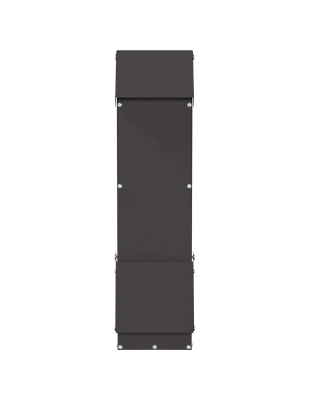 Feeder per pollo Nero 13 x 12 x 51 cm Acciaio laminato a freddo