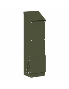 Feeder per pollo Verde oliva 13 x 12 x 51 cm 2