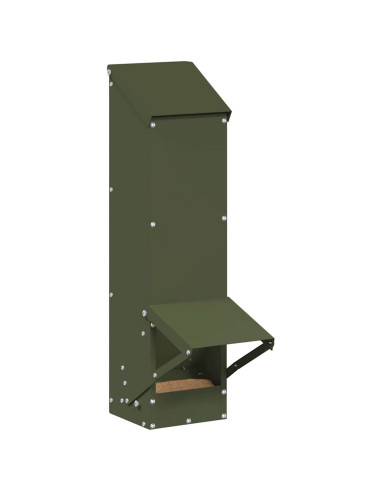 Feeder per pollo Verde oliva 13 x 12 x 51 cm