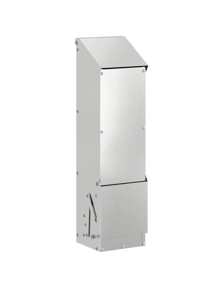 Feeder per pollo Argento 13 x 12 x 51 cm Acciaio zincato