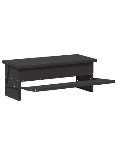 Mangiatore a Pedale per Pollo Nero 48,5 x 39,5 x 19 cm