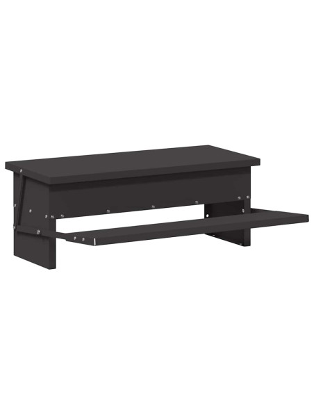 Mangiatore a Pedale per Pollo Nero 48,5 x 39,5 x 19 cm