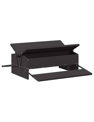 Mangiatore a Pedale per Pollo Nero 75 x 53 x 20,5 cm
