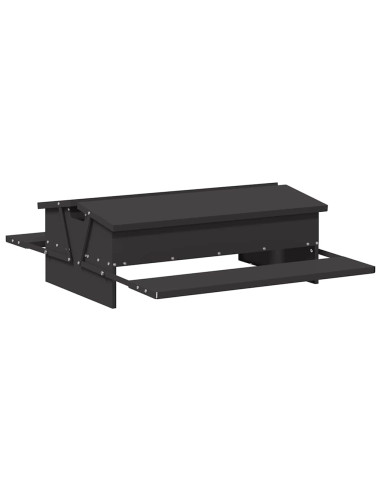 Mangiatore a Pedale per Pollo Nero 75 x 53 x 20,5 cm