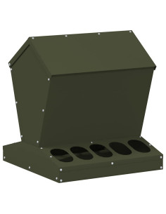 Feeder per pollo Verde oliva 40 x 40 x 45 cm 2