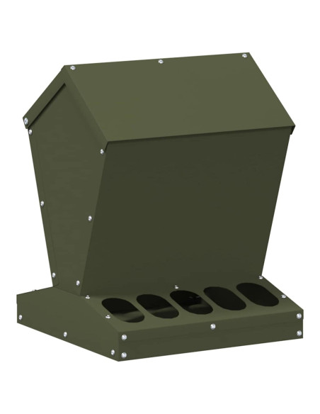 Feeder per pollo Verde oliva 30 x 30 x 39 cm