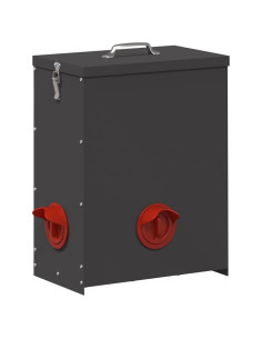 Feeder per pollo Nero 32,5 x 20,5 x 43 cm 2