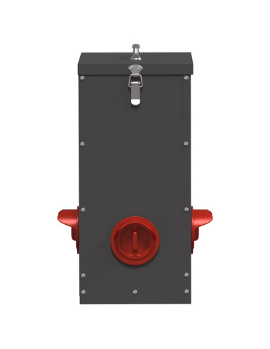 Feeder per pollo Nero 32,5 x 20,5 x 43 cm