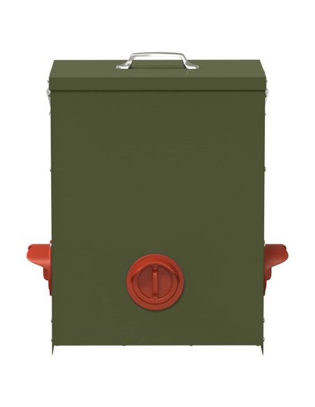 Feeder per pollo Verde oliva 32,5 x 20,5 x 43 cm