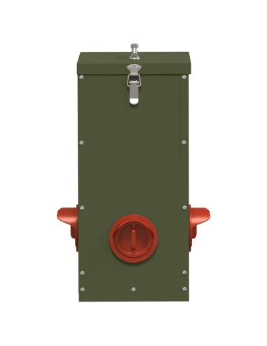 Feeder per pollo Verde oliva 32,5 x 20,5 x 43 cm