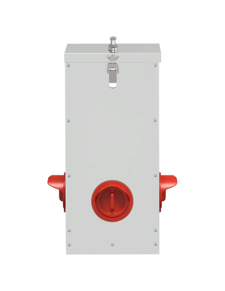 Feeder per pollo Argento 32,5 x 20,5 x 43 cm Acciaio zincato