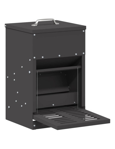 Mangiatore a Pedale per Pollo Nero 25 x 42 x 40 cm