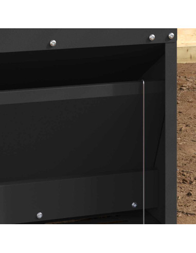 Mangiatore a Pedale per Pollo Nero 33 x 42 x 40 cm