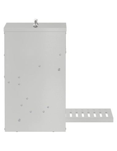Mangiatore a Pedale per Pollo Argento 33 x 42 x 40 cm