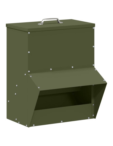 Feeder per pollo Verde oliva 20 x 25 x 35 cm
