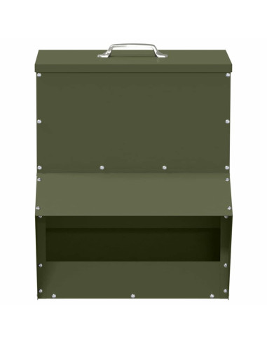 Feeder per pollo Verde oliva 20 x 25 x 35 cm