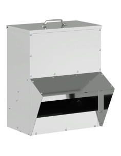 Feeder per pollo Argento 20 x 25 x 35 cm Acciaio zincato 2