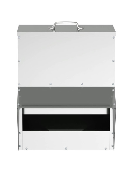Feeder per pollo Argento 20 x 25 x 35 cm Acciaio zincato