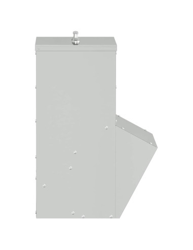 Feeder per pollo Argento 20 x 25 x 35 cm Acciaio zincato