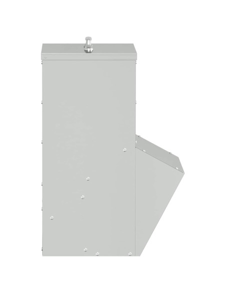 Feeder per pollo Argento 20 x 25 x 35 cm Acciaio zincato