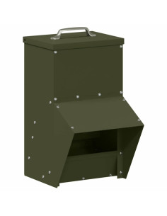 Feeder per pollo Verde oliva 20 x 25 x 35 cm 2