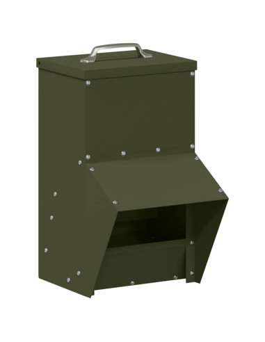 Feeder per pollo Verde oliva 20 x 25 x 35 cm