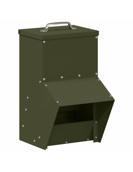 Feeder per pollo Verde oliva 20 x 25 x 35 cm