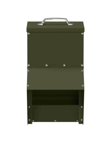 Feeder per pollo Verde oliva 20 x 25 x 35 cm