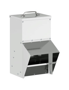 Feeder per pollo Argento 20 x 25 x 35 cm Acciaio zincato 2