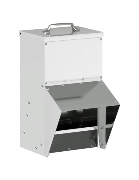 Feeder per pollo Argento 20 x 25 x 35 cm Acciaio zincato