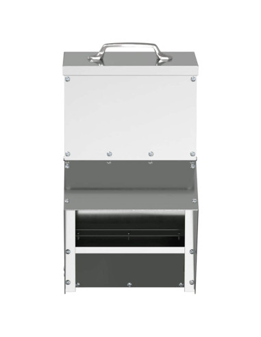 Feeder per pollo Argento 20 x 25 x 35 cm Acciaio zincato