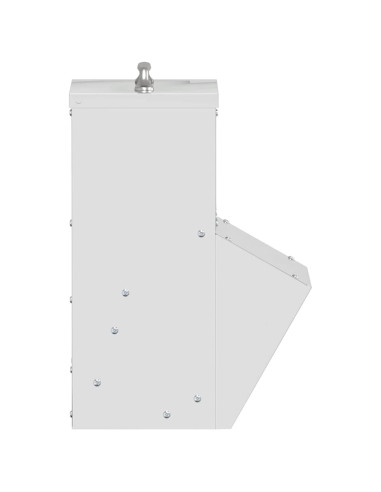 Feeder per pollo Argento 20 x 25 x 35 cm Acciaio zincato